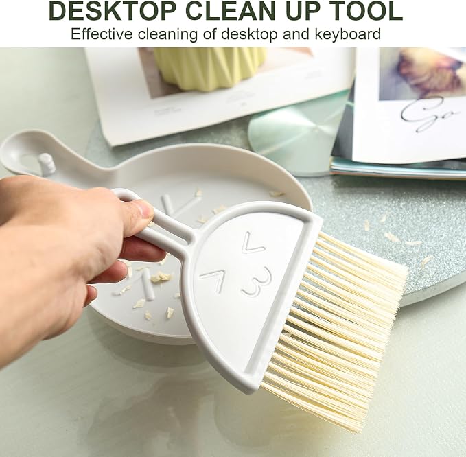 Broom with Dustpan Combo Set, Broom and Dustpan Set with Long Handle, Kitchen - Image 7
