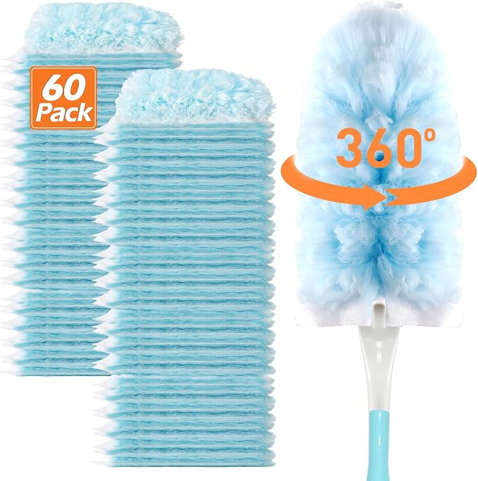 Heavy Duty Duster Refills for Swiffer Duster | 360° Unscented Disposable by EKACO