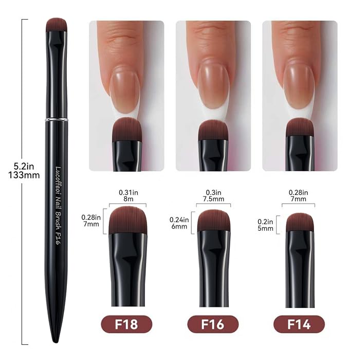 Nail Brush for French Tips & Cleaning Gel Polish- Precision Thin Brush for - Image 7