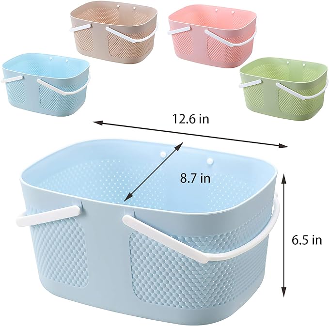 Shower Caddy Basket, Portable Large Capacity Thickened Plastic Organizer - Image 5