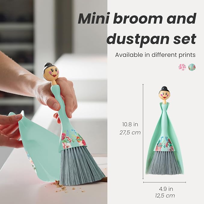 Vigar Mini Broom and Dustpan Set, Small Broom and Dustpan Set - Image 2