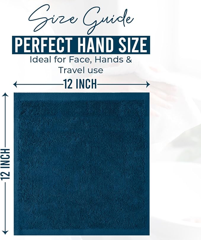 DAN RIVER 24 Pack Wash Cloths for Showering - Image 2