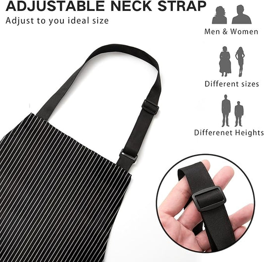 BeLuyi 2 Pack Adjustable Bib Apron - Image 2