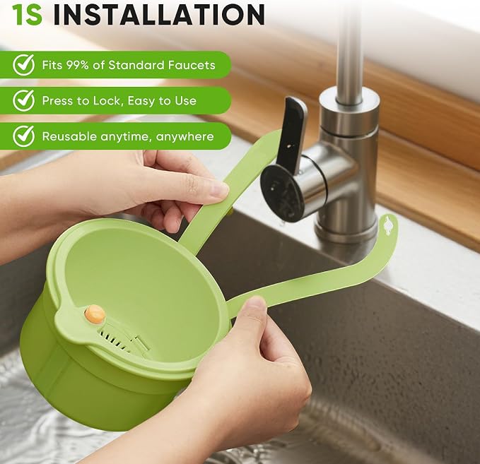 Hanging Food Waste Catcher for Sink, Sink Strainer Basket - Image 7