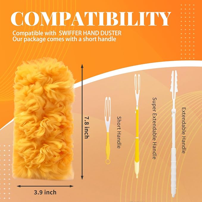 Duster Refill for Swiffer Duster, 360 Disposable Refills Feather Duster - Image 2