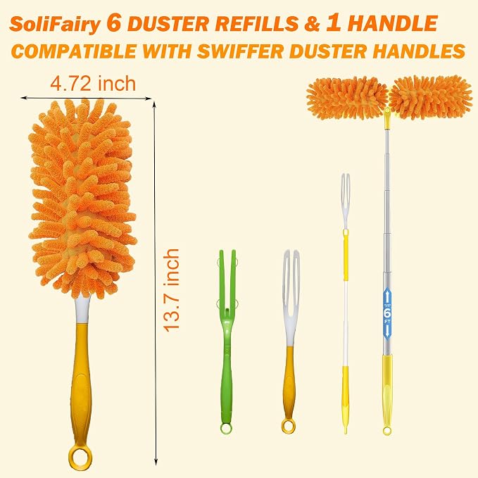 Duster Refill for Swiffer Duster, Reusable Duster Refill Compatible - Image 8