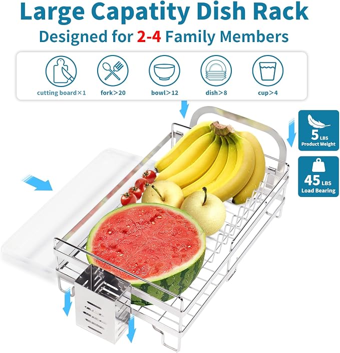 Stainless Steel Dish Racks for Kitchen Counter - Image 2