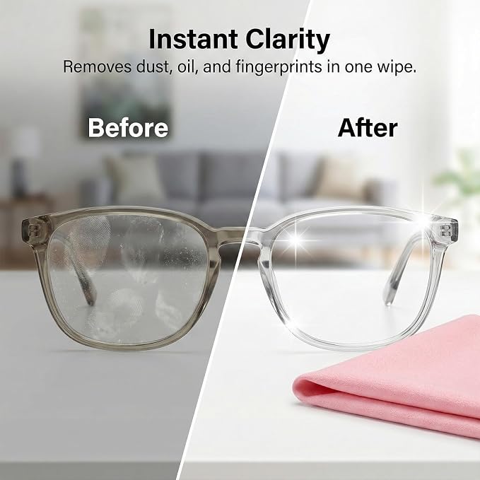 5PCS Extra Large Glasses Cleaning Cloths, Eyeglass Cleaning Cloth - Image 4