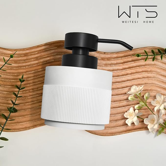 Resin Soap Dispenser for Bathroom, Hand Lotion Liquid Dispenser Easy-to-Press - Image 5