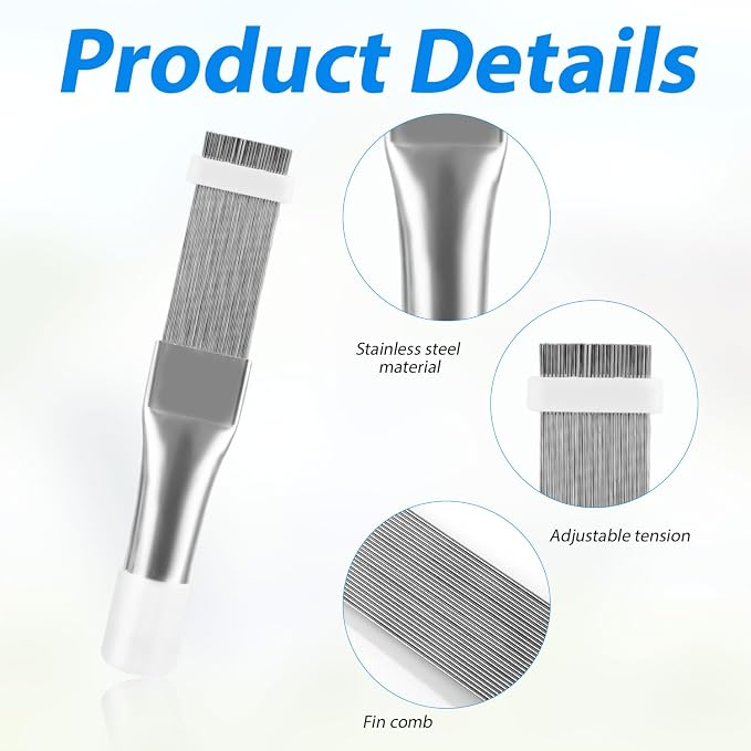 3pcs Air Conditioner Fin Cleaning Brush, HVAC Conditioner Condenser Cleaner - Image 4