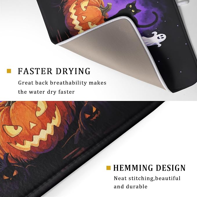 Halloween Ghost Pumpkin Dish Drying Mat - Image 3