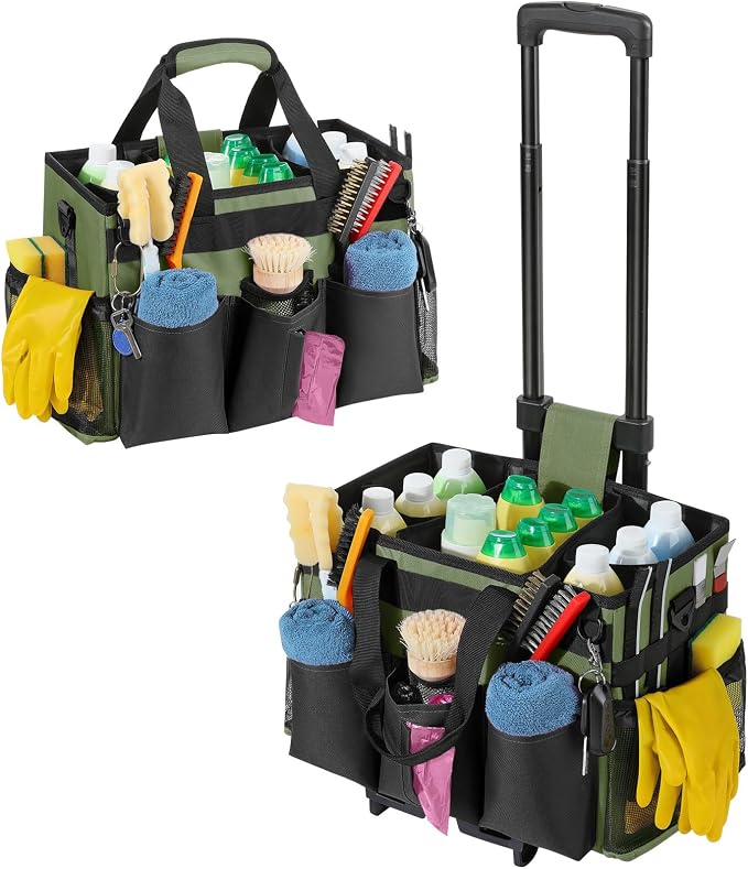 Housolution Rolling Cleaning Caddy Bag by Housolution