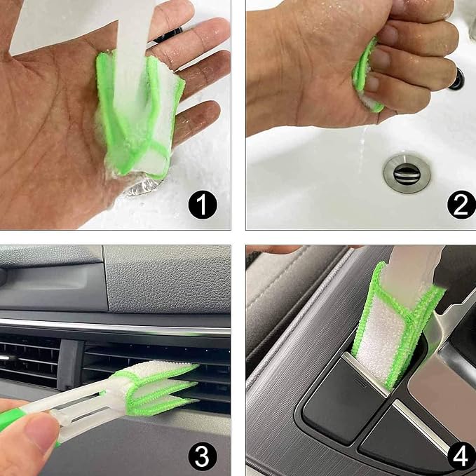5pcs Auto Car Detailing Brush Set Car Interior Cleaning Kit Includes 3 Hair - Image 4