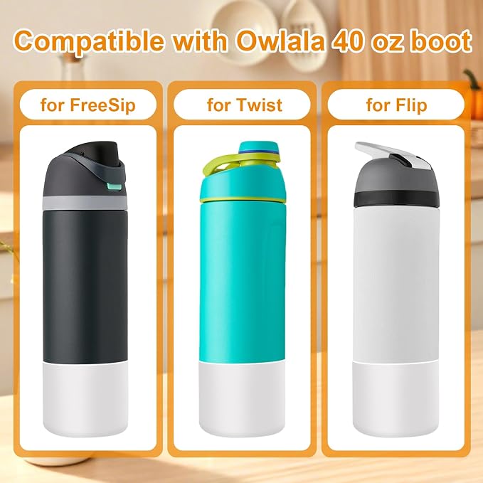 Silicone Water Bottle Boot and Bottle Drying Rack Compatible - Image 7