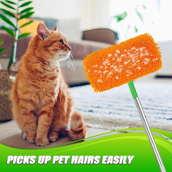 Set of 4 Reusable Microfiber Mop Pads Compatible - Image 5