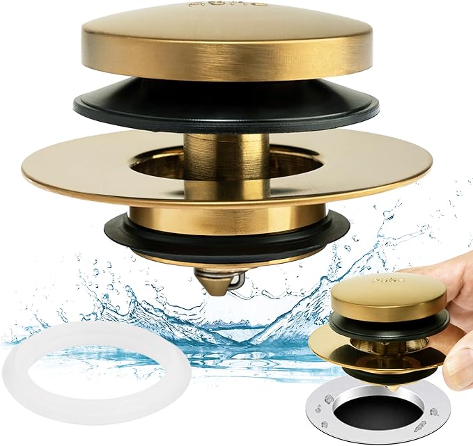 Artiwell Universal Tip Toe Bath Drain Stopper and Cover, Bathtub Drain Stopper by Artiwell