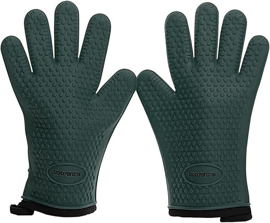 Kitchen perfection Silicone Smoker Oven Gloves -Extreme Heat Resistant BBQ by Kitchenperfection