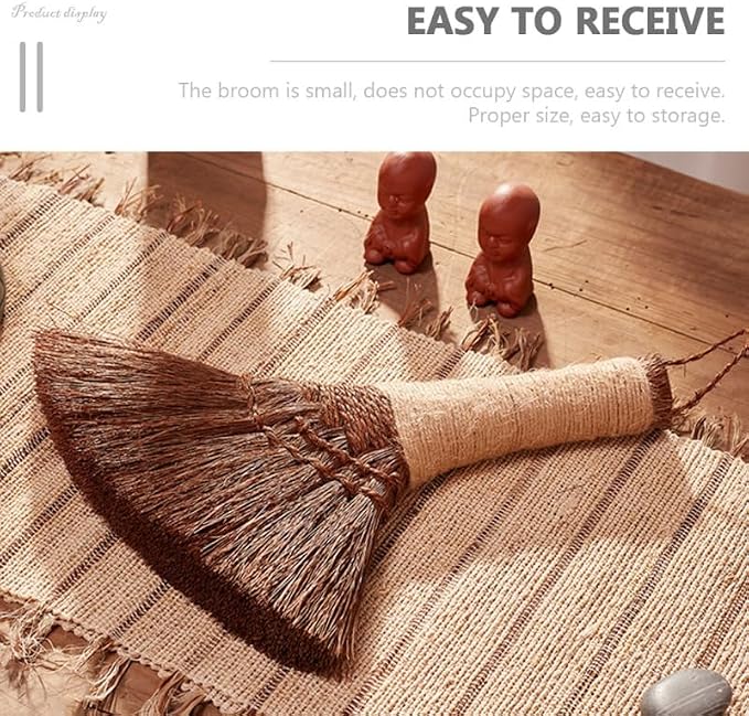 1Pc Natural Straw Whisk Broom Small Hand Broom - Image 5