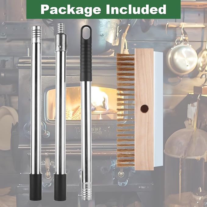 Aluminum Pizza Oven Brush, Grill Brush - Image 3