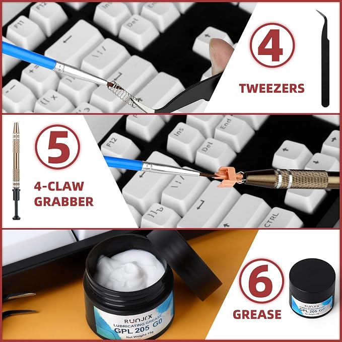 RUNJRX Keyboard Lube Kit GPL 205G0 0.53oz/15g - Image 4