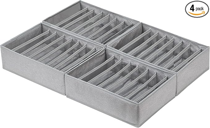 Qozary 4 Pack Drawer Organizers by Qozary