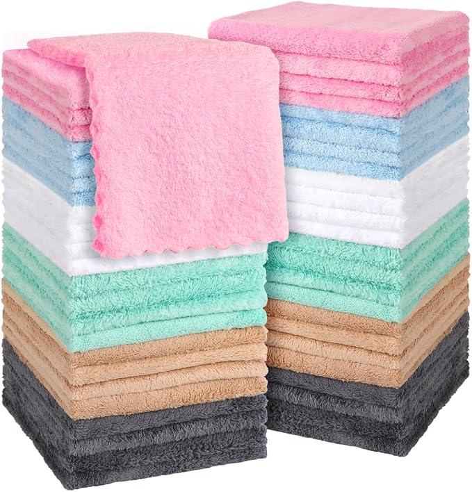 Orighty Ultra Soft Washcloths 48 Pack, Premium Microfiber Towel Sets 12 x 12 by AllRightinOrighty
