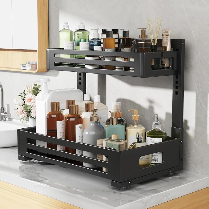 2 Pack 17IN-Depth Under Sink Organizer, Pull Out Cabinet Organizer - Image 5