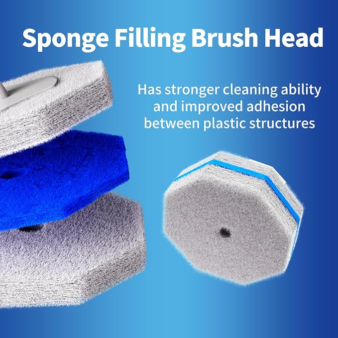 Disposable Toilet Brush Cleaning System, Two Sets of Wands and 60p Refills Pads - Image 6