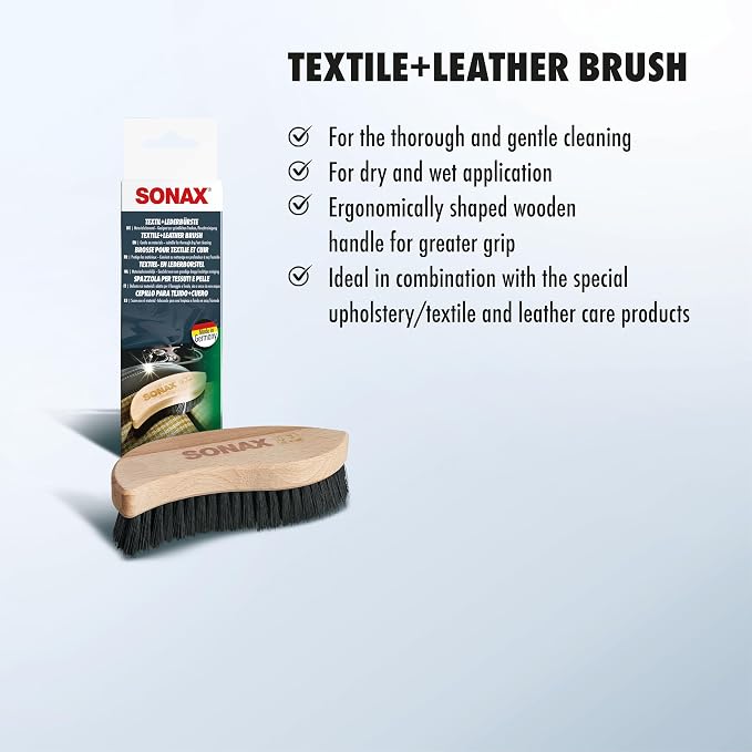 SONAX Textile & Leather Brush | Professional Interior Cleaning Brush - Image 7
