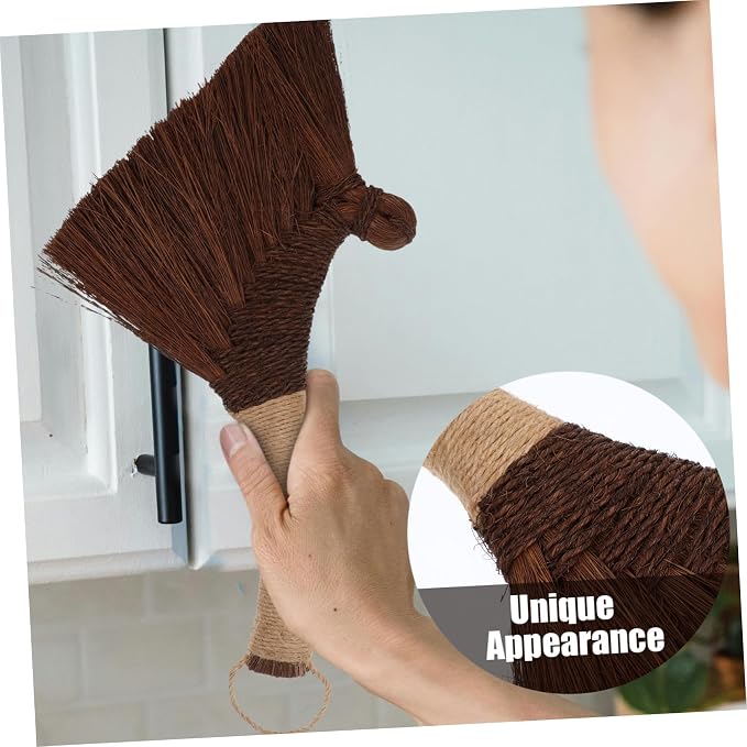 ABOOFAN Mini Desktop Broom Soft Bristle Hand Whisk Broom - Image 3