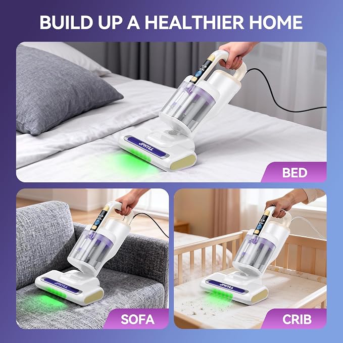 Mattress Vacuum Cleaner, 20Kpa Suction Bed Vacuum Cleaner - Image 7