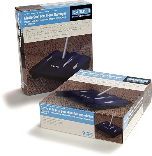 Carlisle FoodService Products Duo-Sweeper Rubberized Carpet and Floor Sweeper – - Image 2