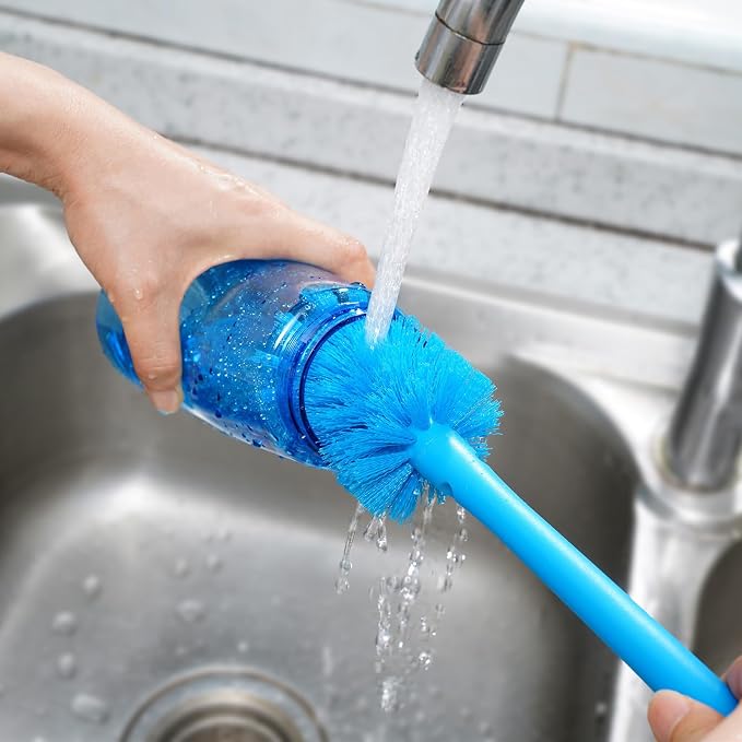 2-in-1 Water Bottle Brush and Straw Cleaner Brush, Long Handle Scrub Brush - Image 7