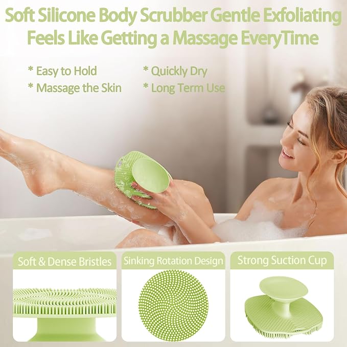 Soft Silicone Body Scrubber, Gentle Like a Hand Exfoliating Your Skin and Build - Image 4