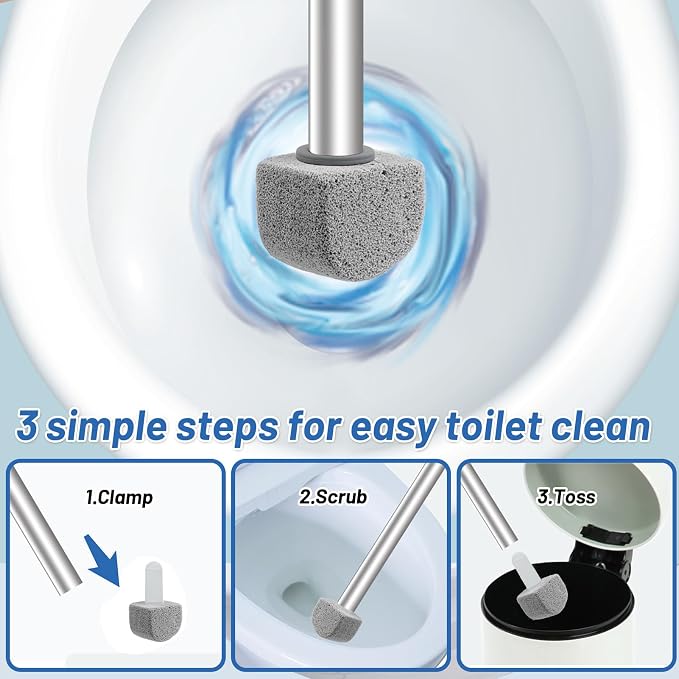 Pumice Stone Toilet Bowl Cleaner Toilet Deep Cleaning, Bathroom Cleaner Brush - Image 6
