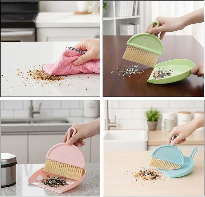 3 Pcs Mini Broom and Dustpan Set - Image 5