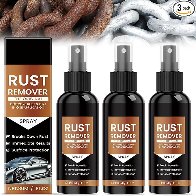 3 Pcs Nexa Rust Remover Spray, 2025 Upgrade Rust Remover by Unknown