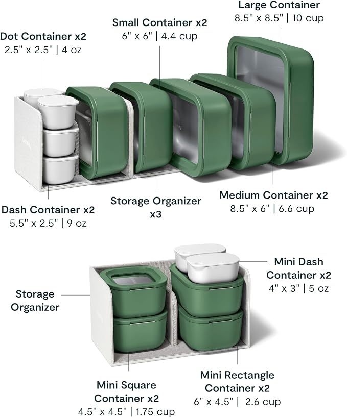 Caraway 25pc Glass Food Storage Set - Image 3