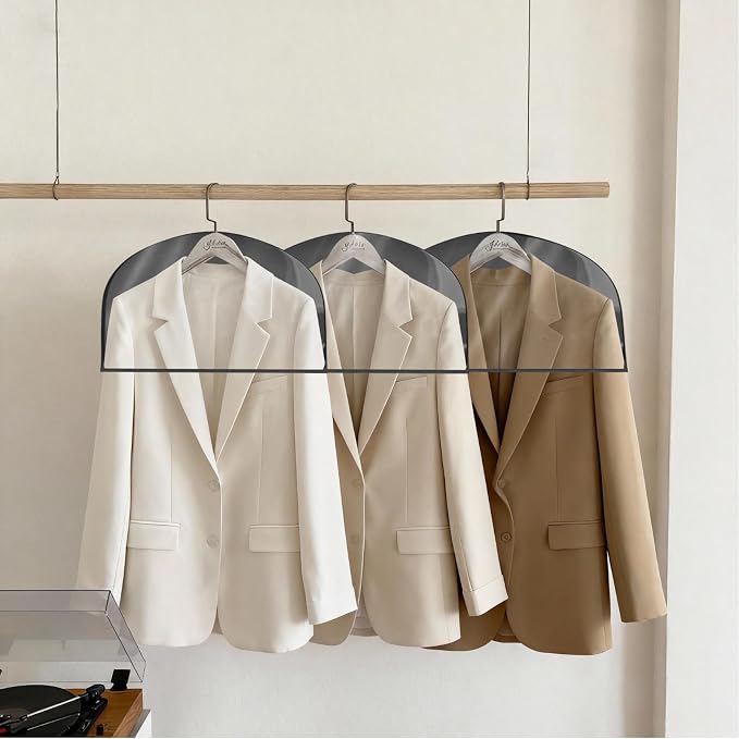 Kntiwiwo Shoulder Covers for Hanging Clothes Breathable Garment Dust Covers - Image 6