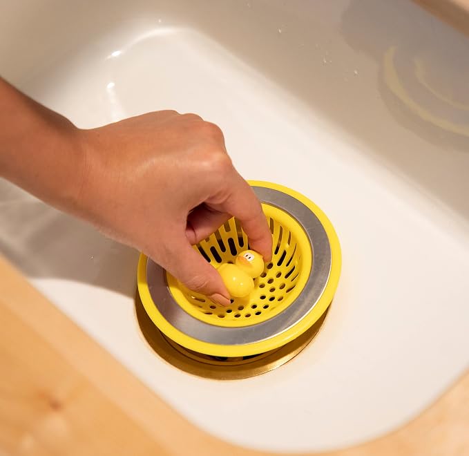 Joie Quack Kitchen Sink Strainer Basket, Fits All Standard Sinks, Stainless - Image 4