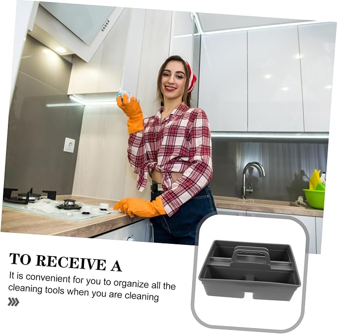 Portable Hand-held Cleaning Tool Organizer Sturdy Storage Box - Image 2
