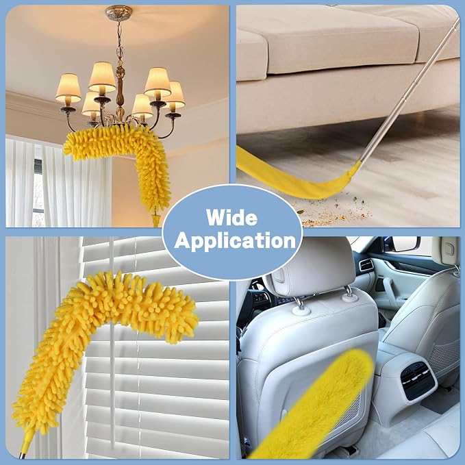 Cobweb Duster with Extension Pole, Spider Web Brush, Dusters - Image 7