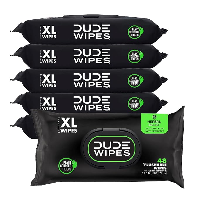 Dude Wipes - Flushable Wipes - 6 Pack by DudeWipes