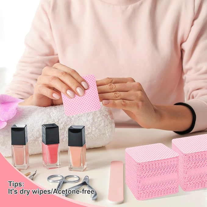 Lint Free Nail Wipes, Super Absorbent Soft Nail Wipes - Image 7