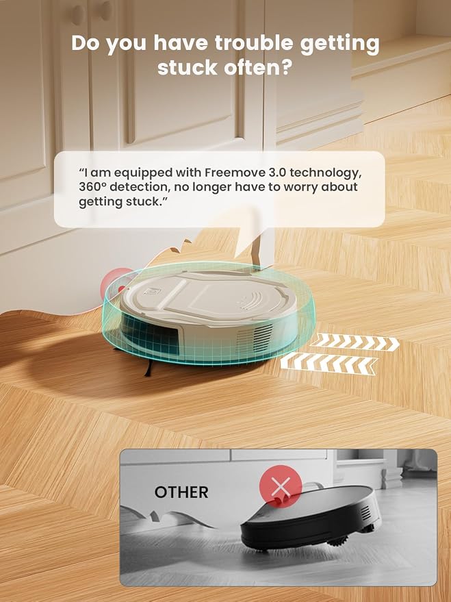 Lefant M210 Pro Robot Vacuum, Strong 2200Pa Suction, 120 Min Runtime, Super - Image 3