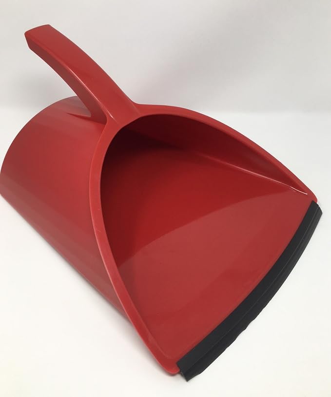Handy Pan- RED - Large Capacity Recycled Plastic Heavy Duty Dust Pan! Made in - Image 2