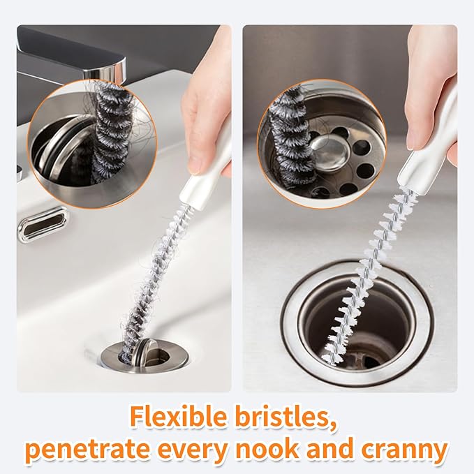 8 Pack Drain Snake Hair Drain Clog Remover, 18/24/28 Inch Shower Drain Cleaner - Image 3