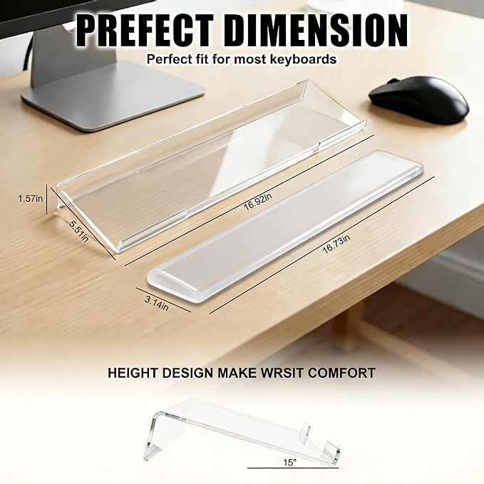 Acrylic Computer Keyboard Stand - Image 3
