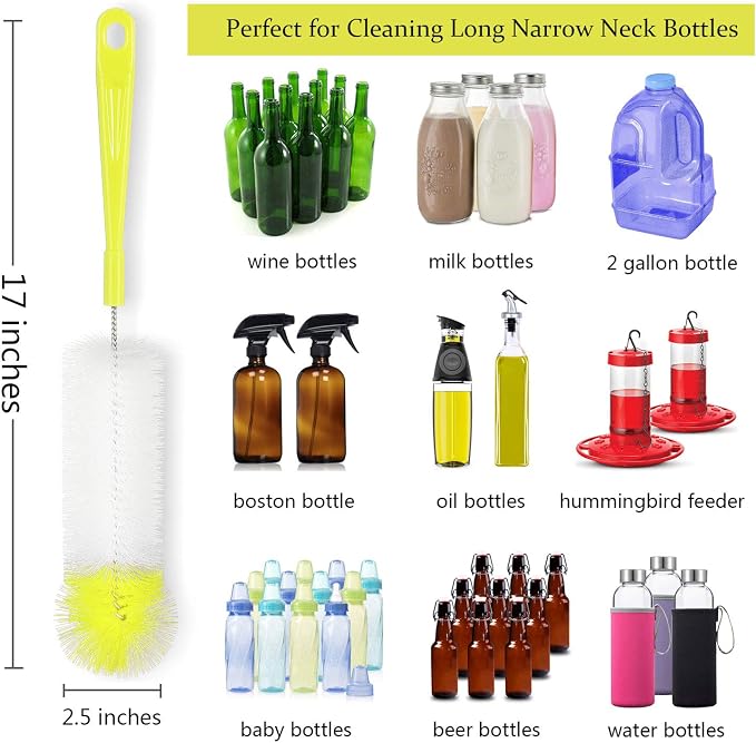 ALINK 8-Pack Bottle Cleaning Brush Set - Image 3