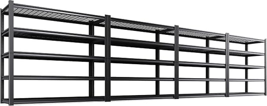 Set of 4 Garage Shelving-3500 lbs 5 Tier Storage Shelves, Adjustable Heavy Duty by Unknown